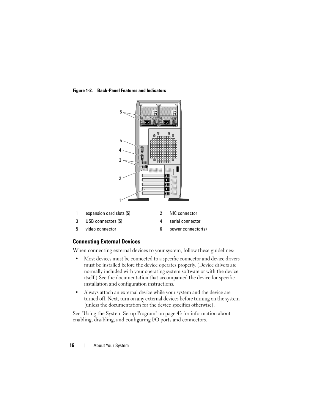 Dell DR715, T605 owner manual Connecting External Devices 