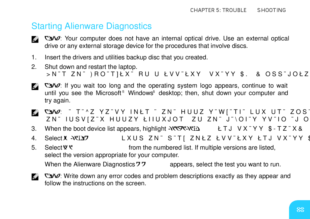 Dell P06T, DRF37 manual Starting Alienware Diagnostics 