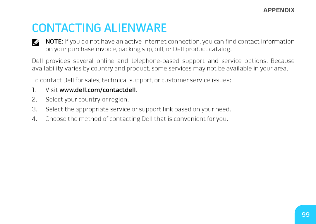 Dell P06T, DRF37 manual Contacting Alienware 