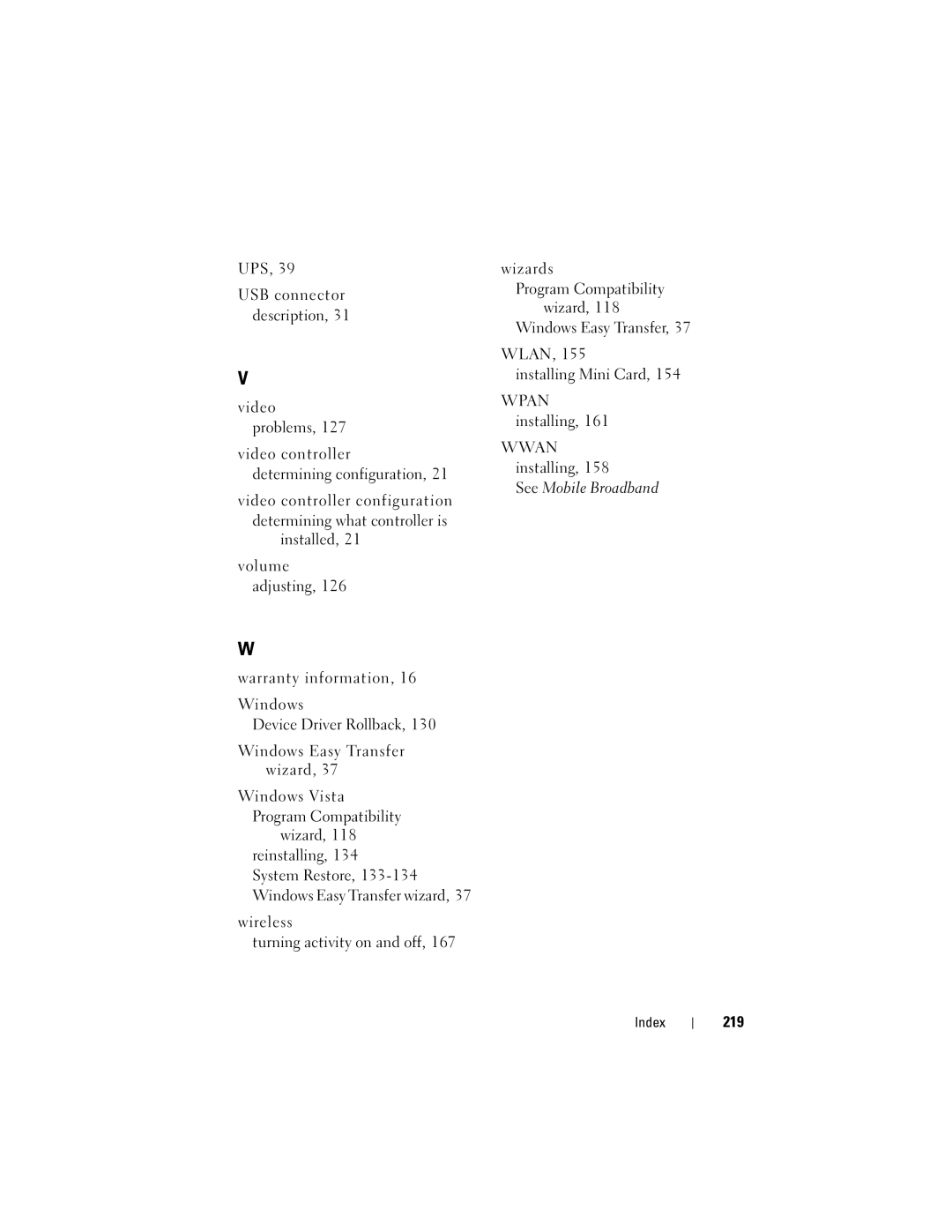 Dell PP22X, DT549 owner manual 219 