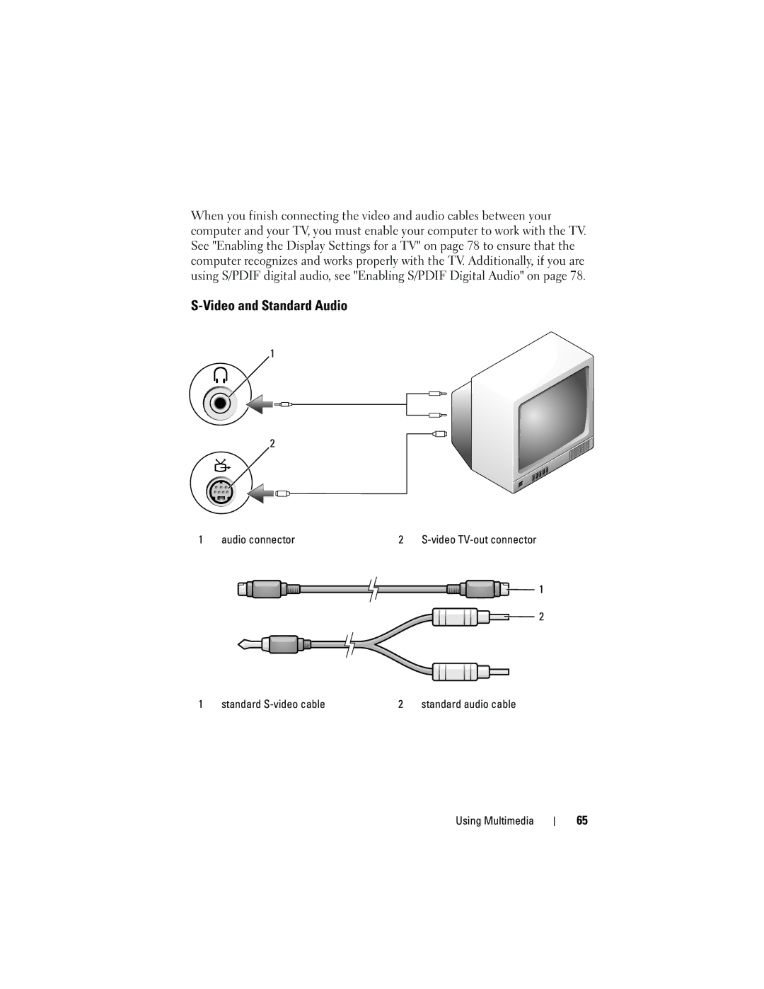 Dell PP22X, DT549 owner manual Video and Standard Audio 