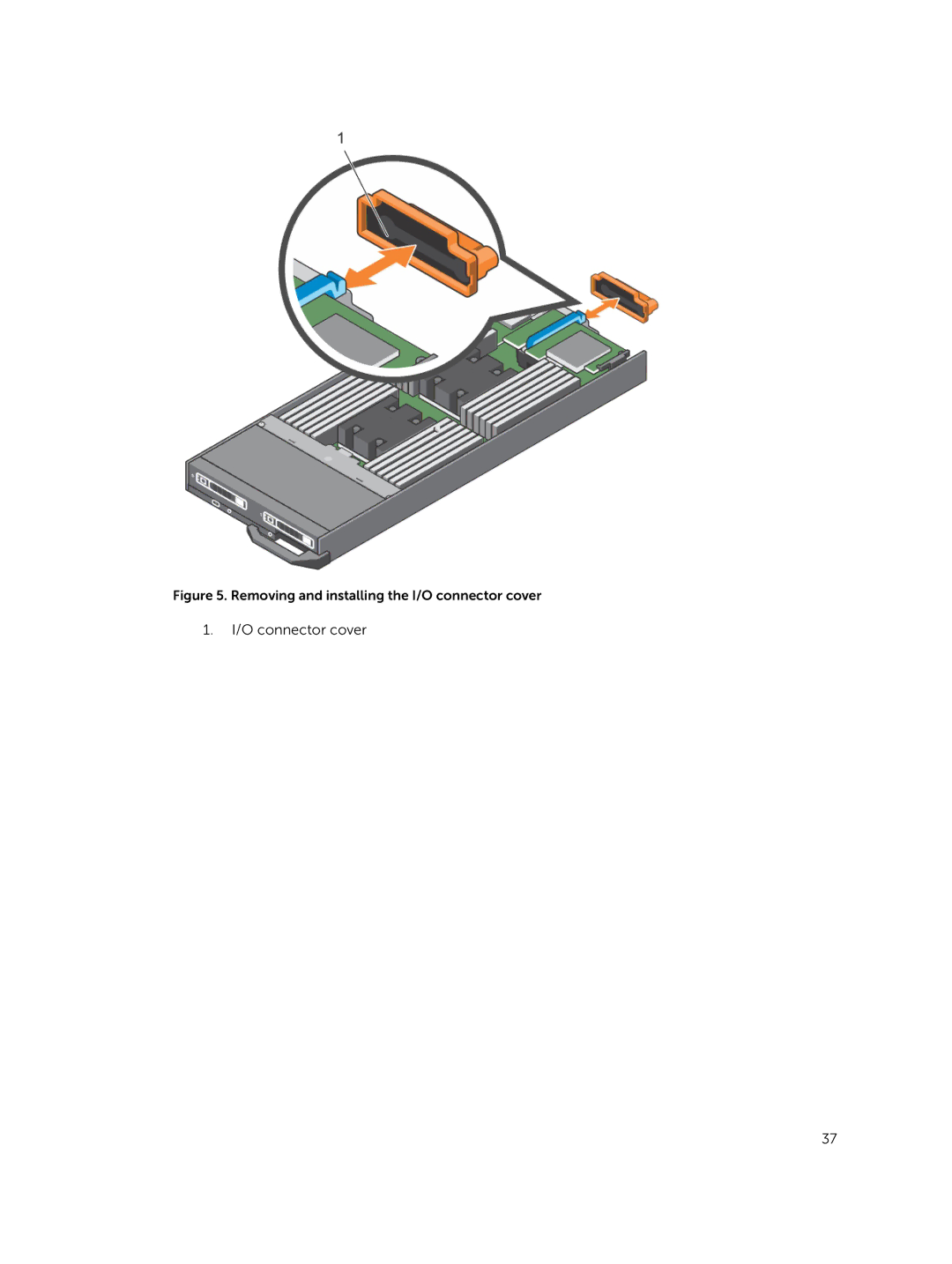 Dell E02B owner manual O connector cover 