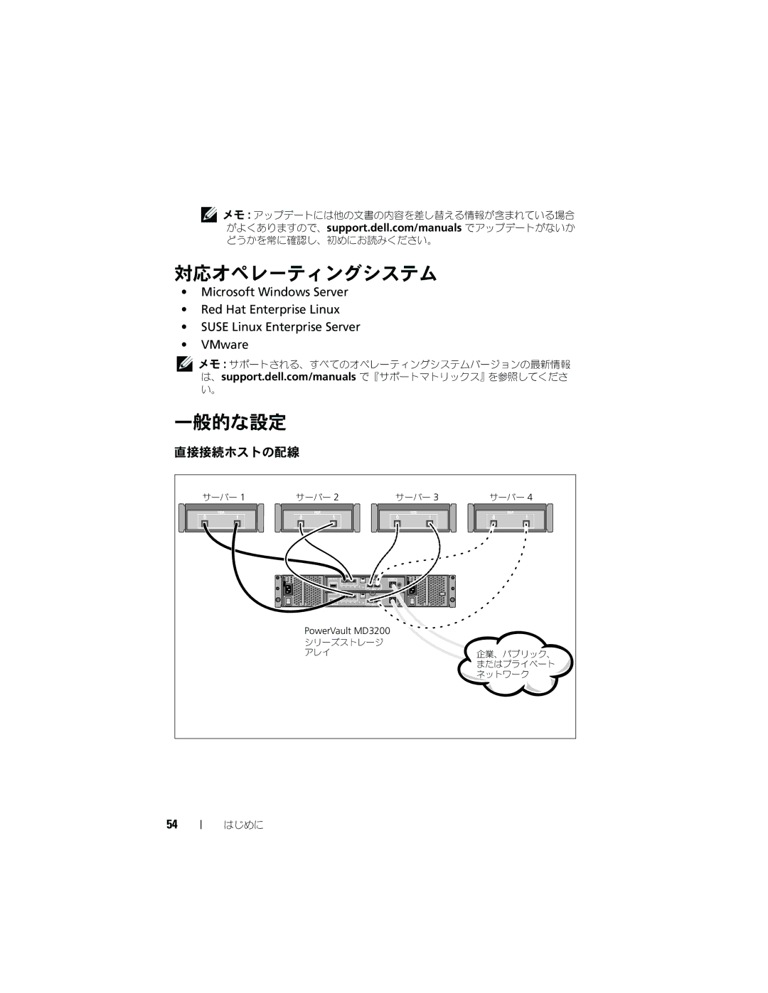 Dell E04J, E03J manual 一般的な設定 