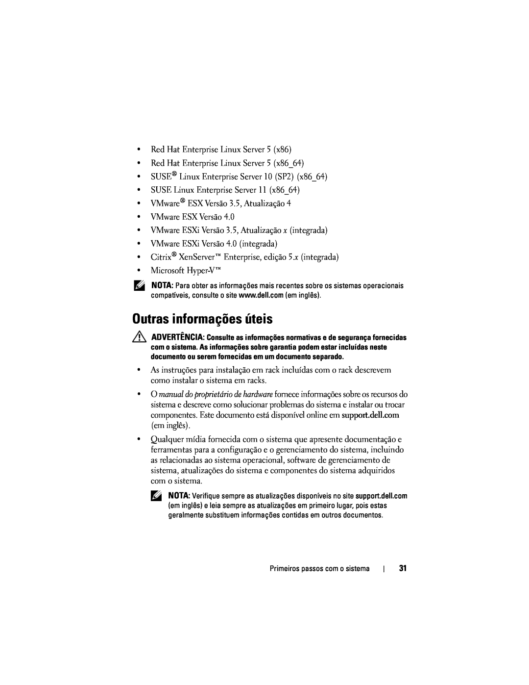 Dell N732H, E04S001 manual Outras informações úteis 