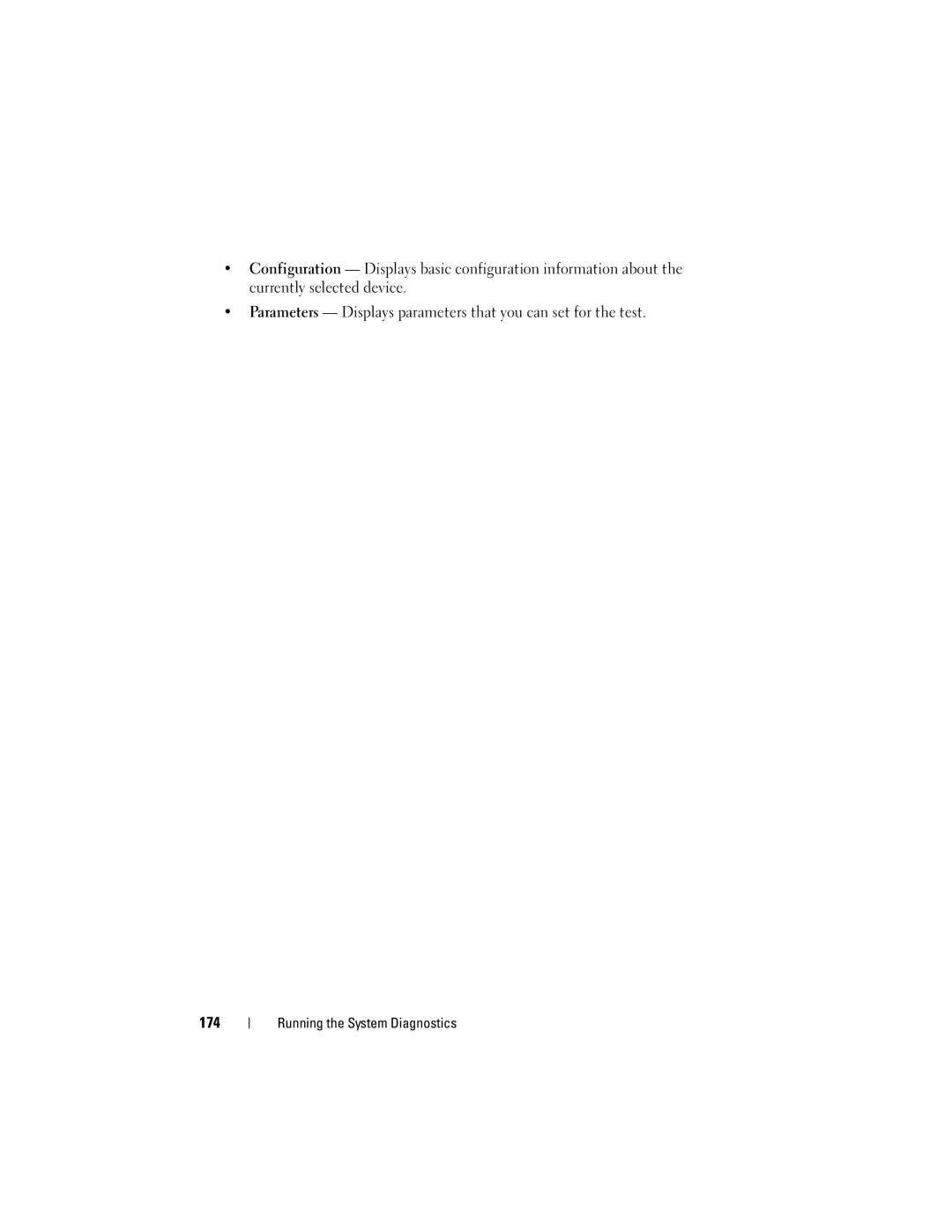 Dell E05S001 owner manual Running the System Diagnostics 