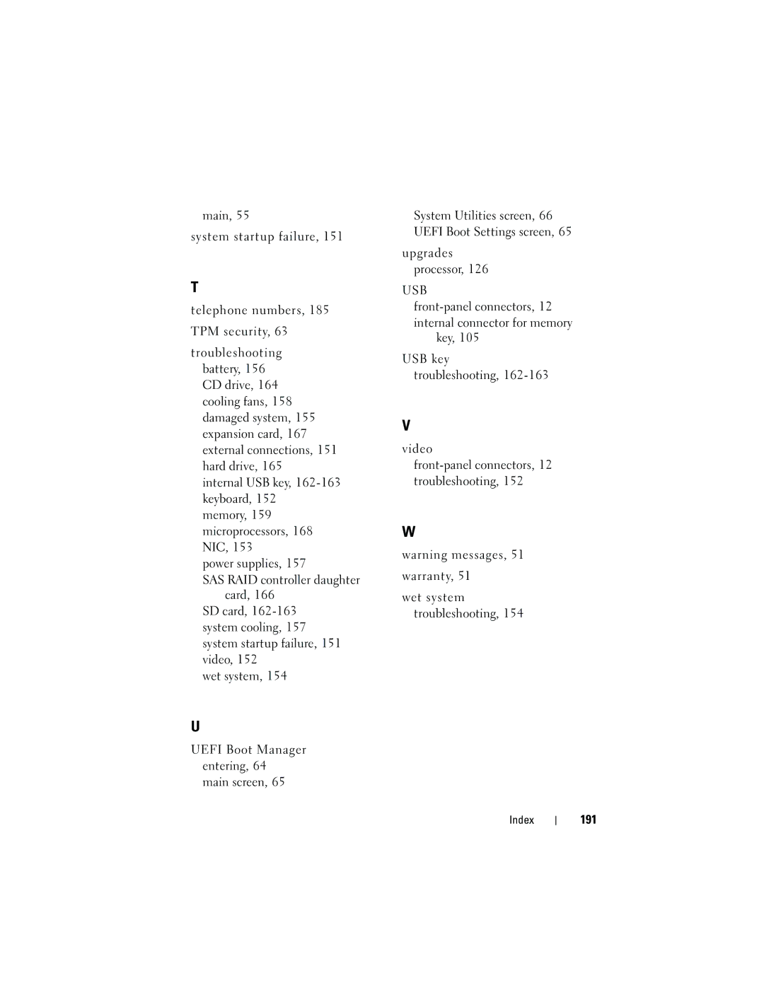 Dell E05S001 owner manual Usb 