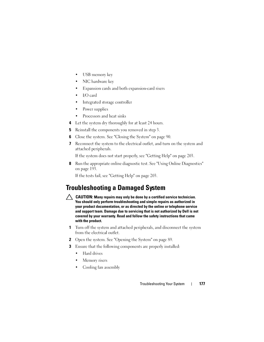 Dell E06S Series, E06S001 owner manual Troubleshooting a Damaged System 