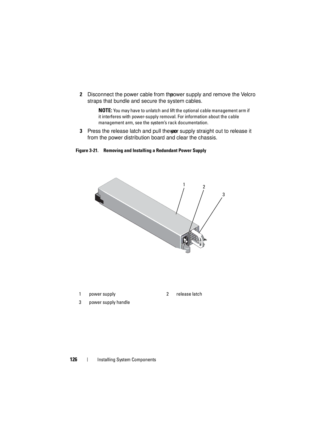 Dell E07S Series, E07S002 owner manual Power supply handle 