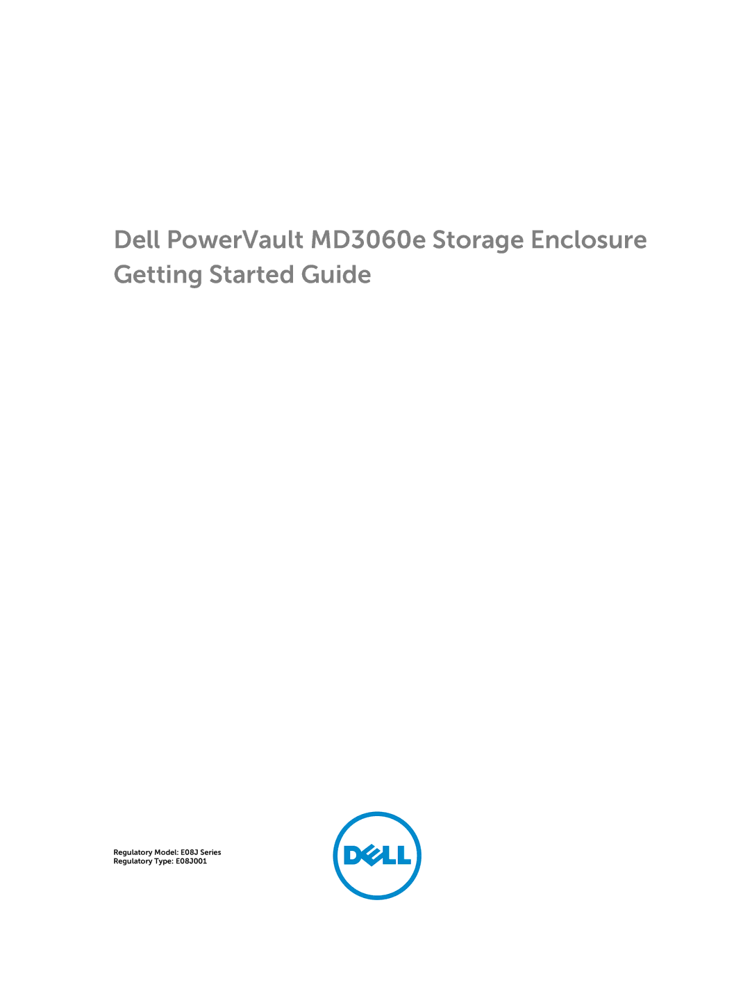 Dell manual Regulatory Model E08J Series Regulatory Type E08J001 