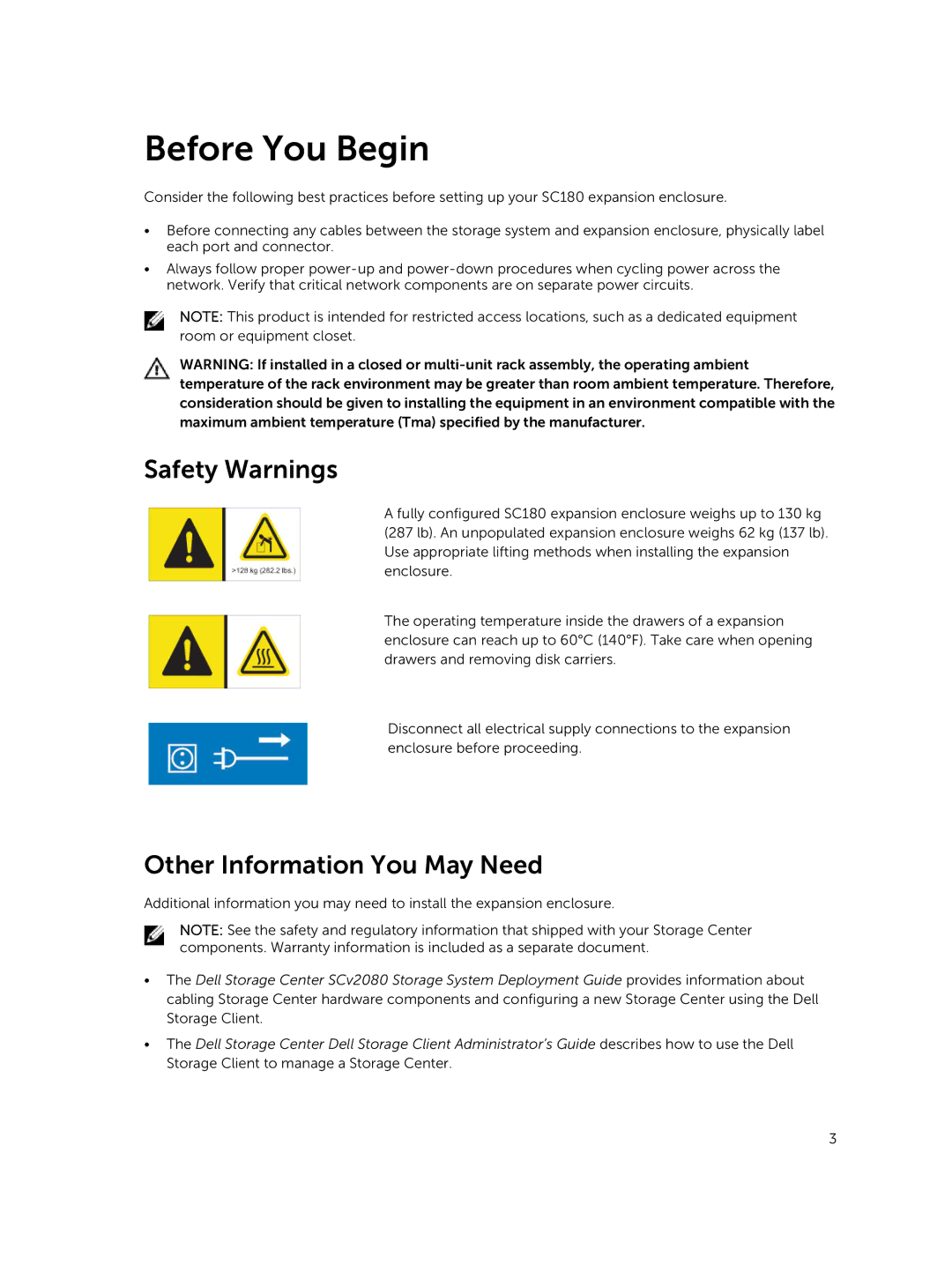 Dell E11J manual Safety Warnings, Other Information You May Need 