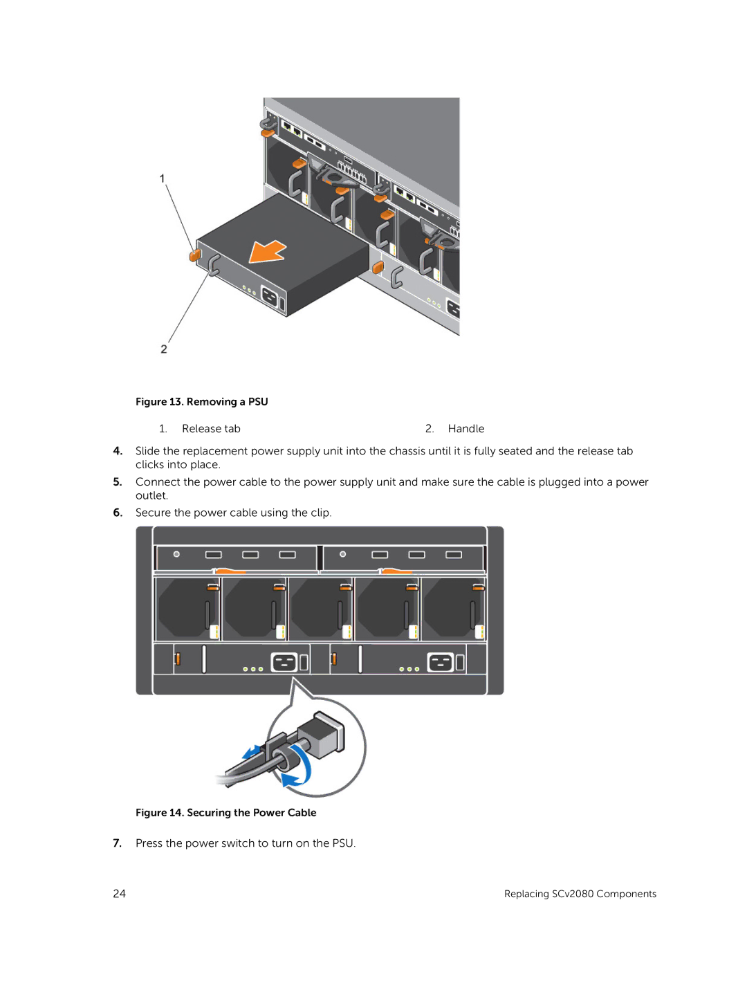 Dell E11J001 owner manual Press the power switch to turn on the PSU 