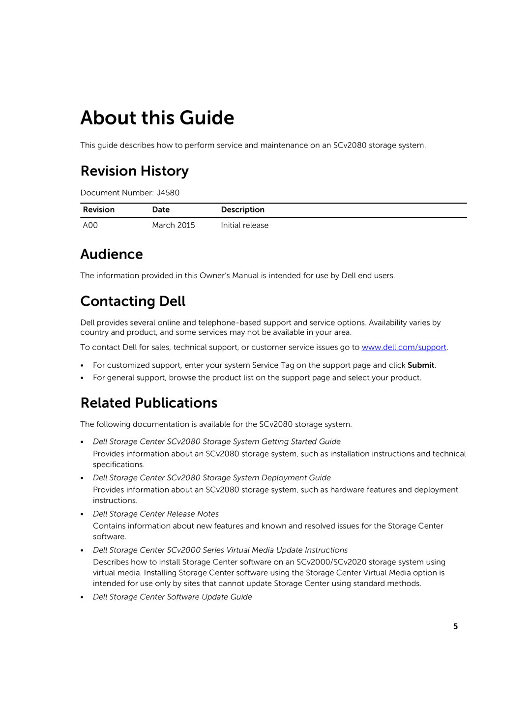 Dell E11J001 owner manual Revision History, Audience Contacting Dell, Related Publications 