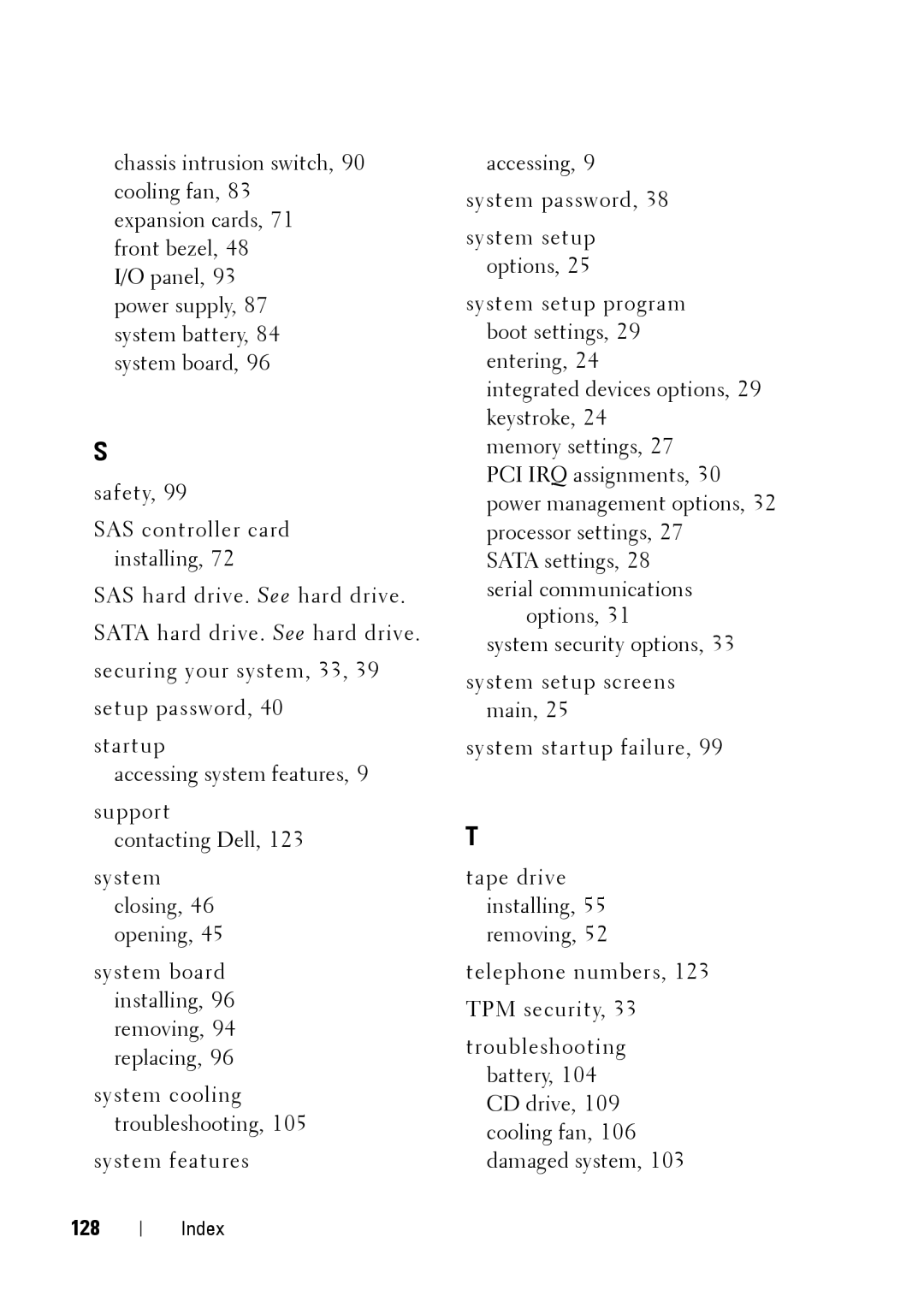 Dell E11S manual 128 