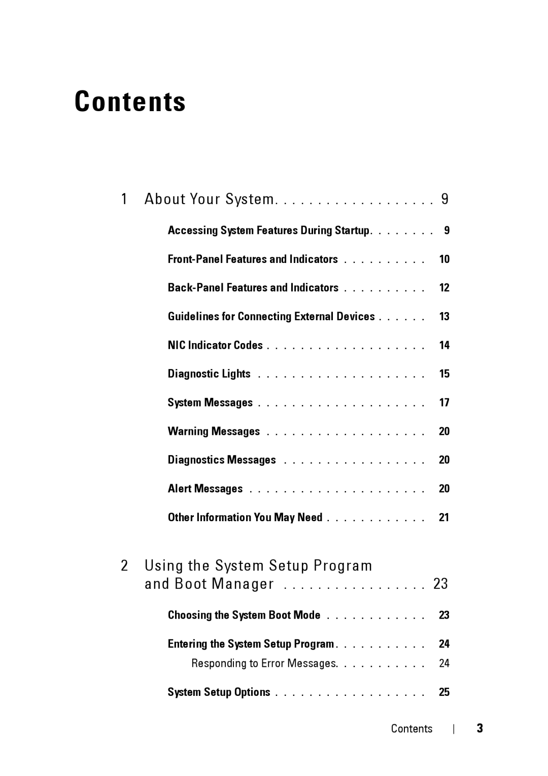 Dell E11S manual Contents 