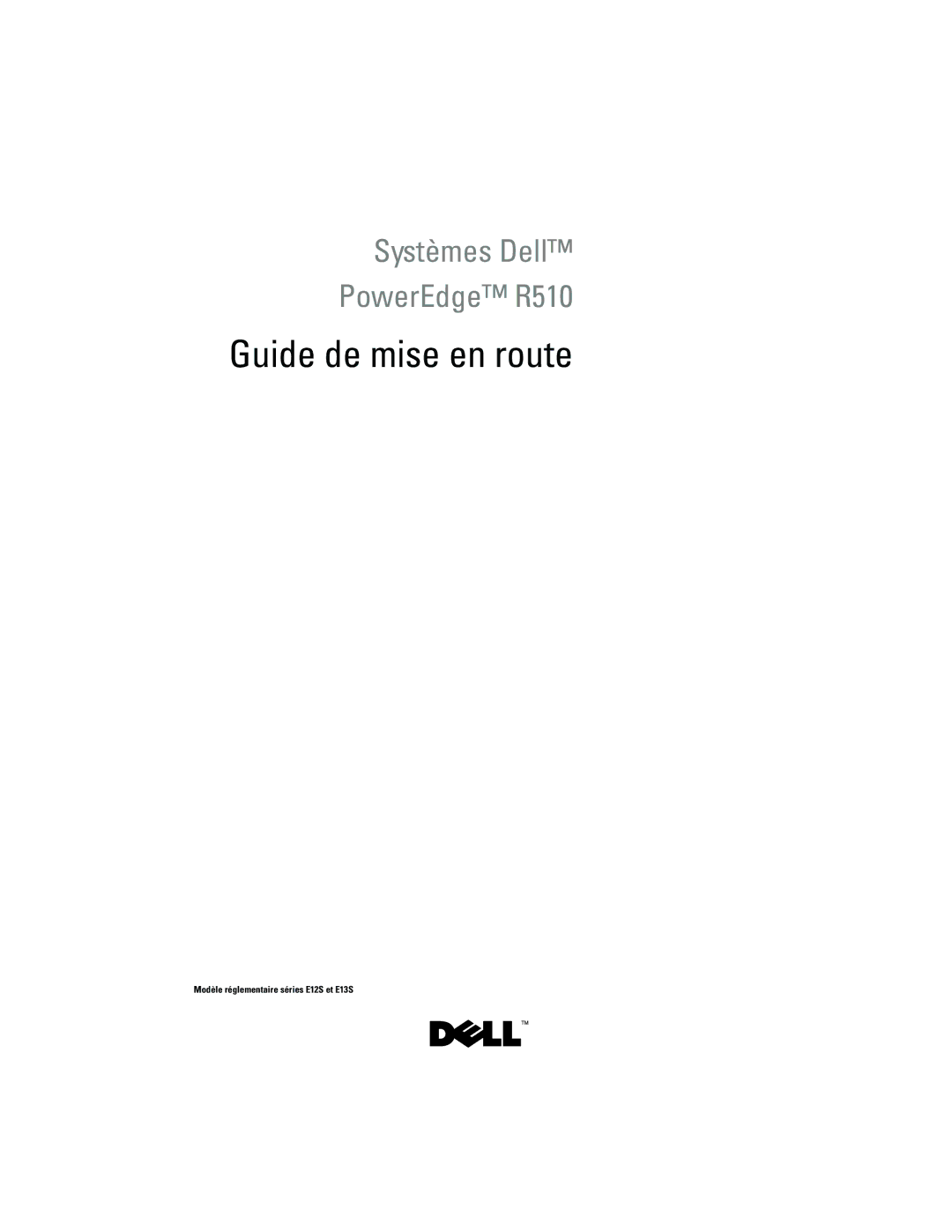 Dell 3YPMN, E13S Series, E12S Series manual Guide de mise en route 