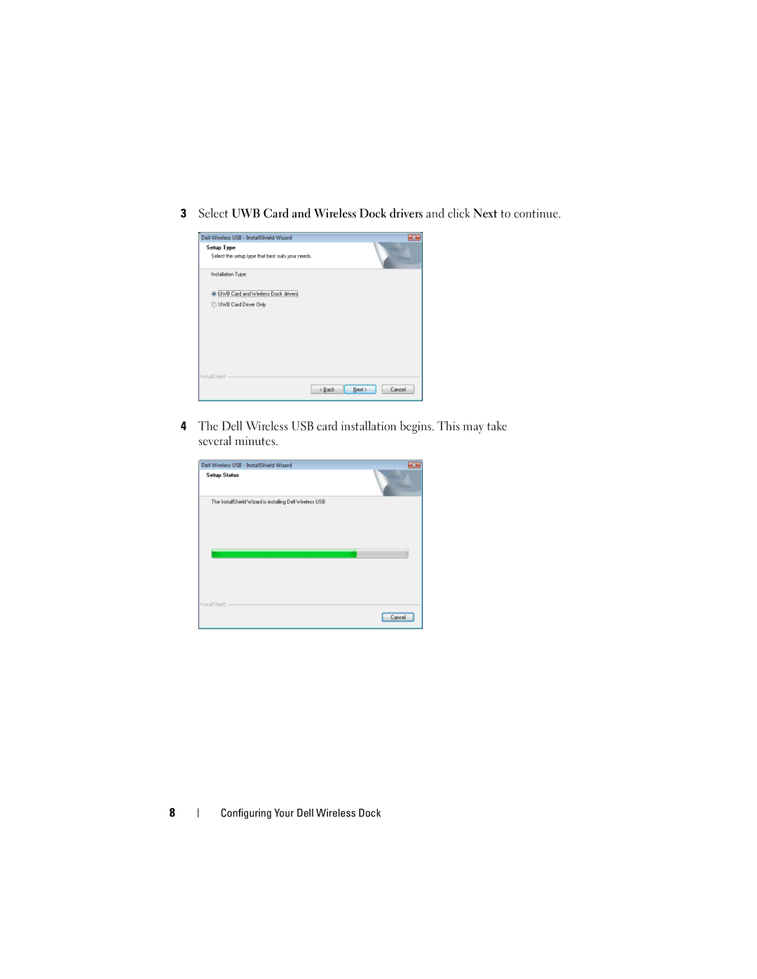 Dell E16WD01001, 0HPCH user manual Configuring Your Dell Wireless Dock 