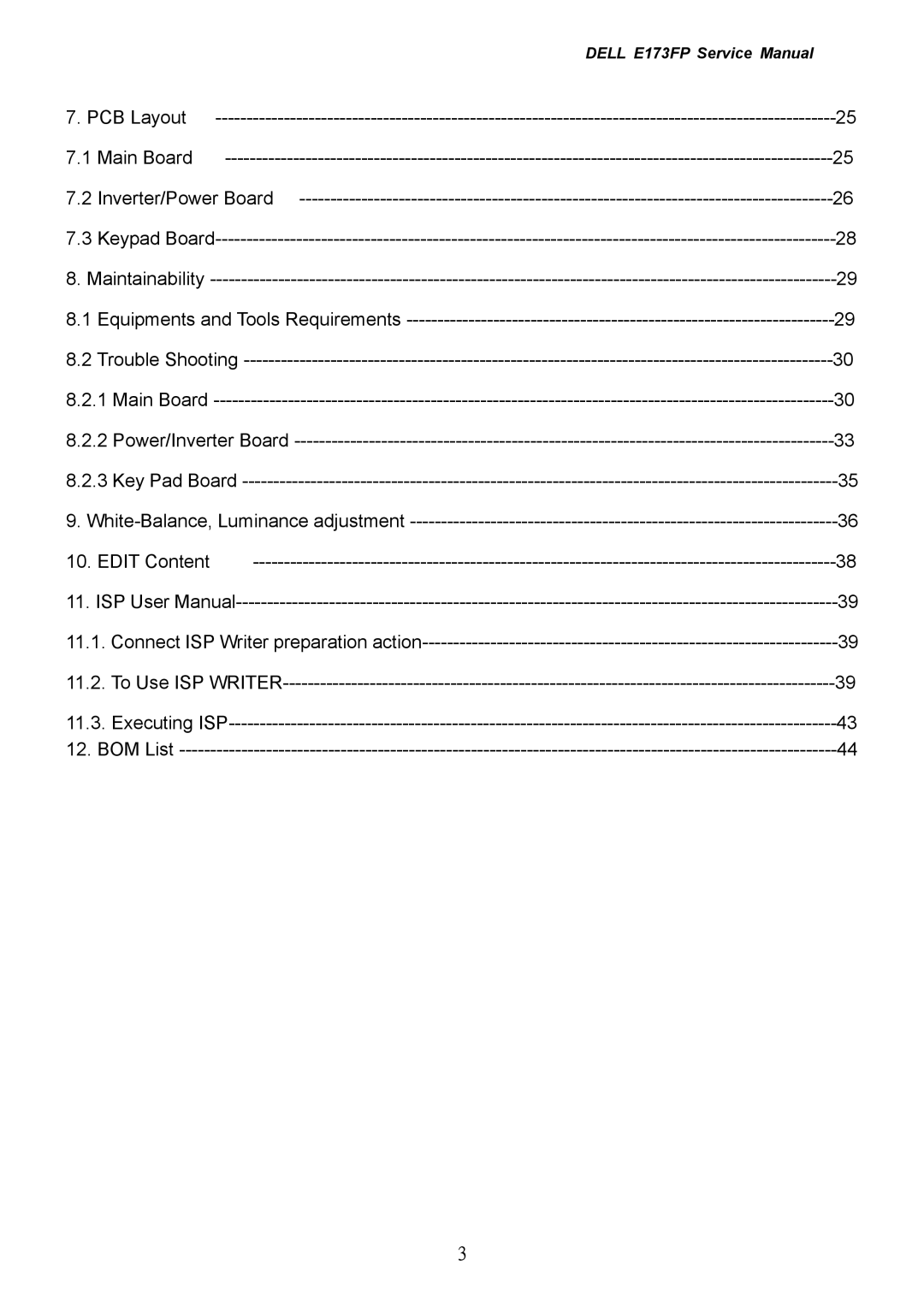 Dell E173FP service manual 