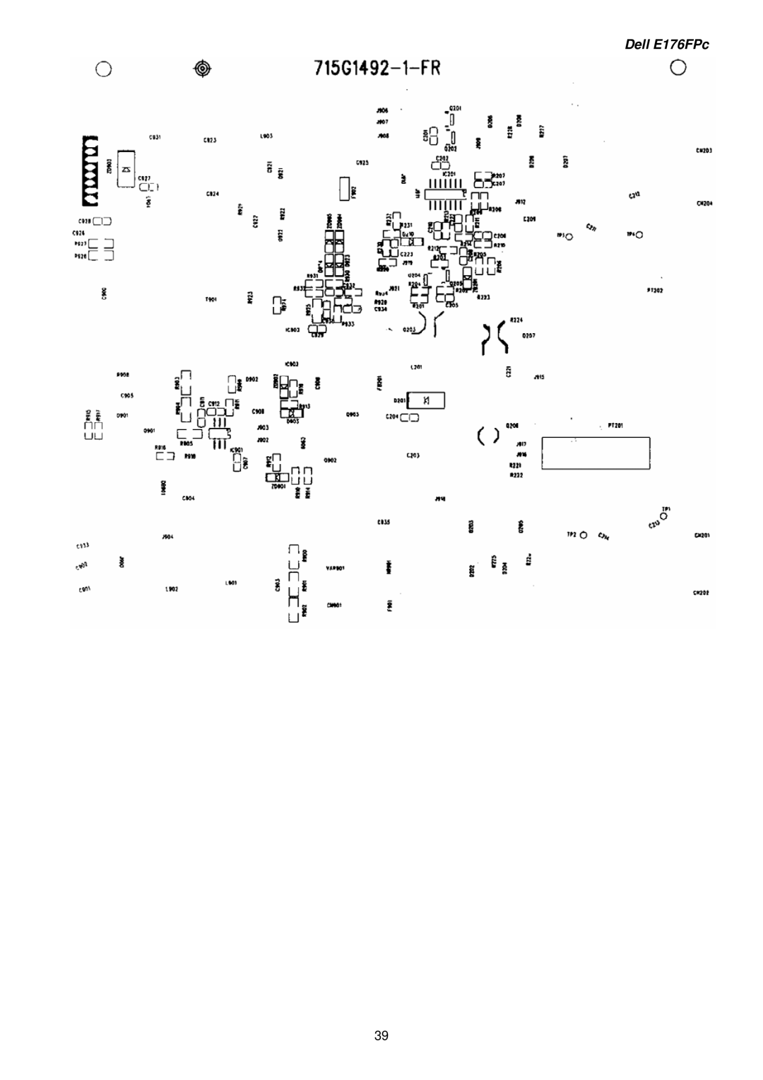 Dell E176FPB service manual Dell E176FPc 