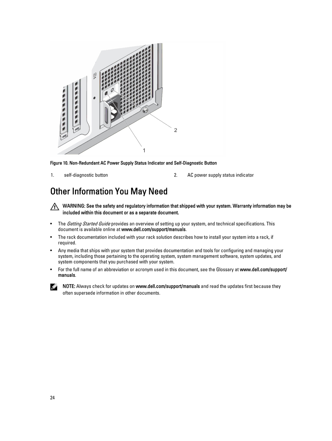 Dell E20S001 owner manual Other Information You May Need 