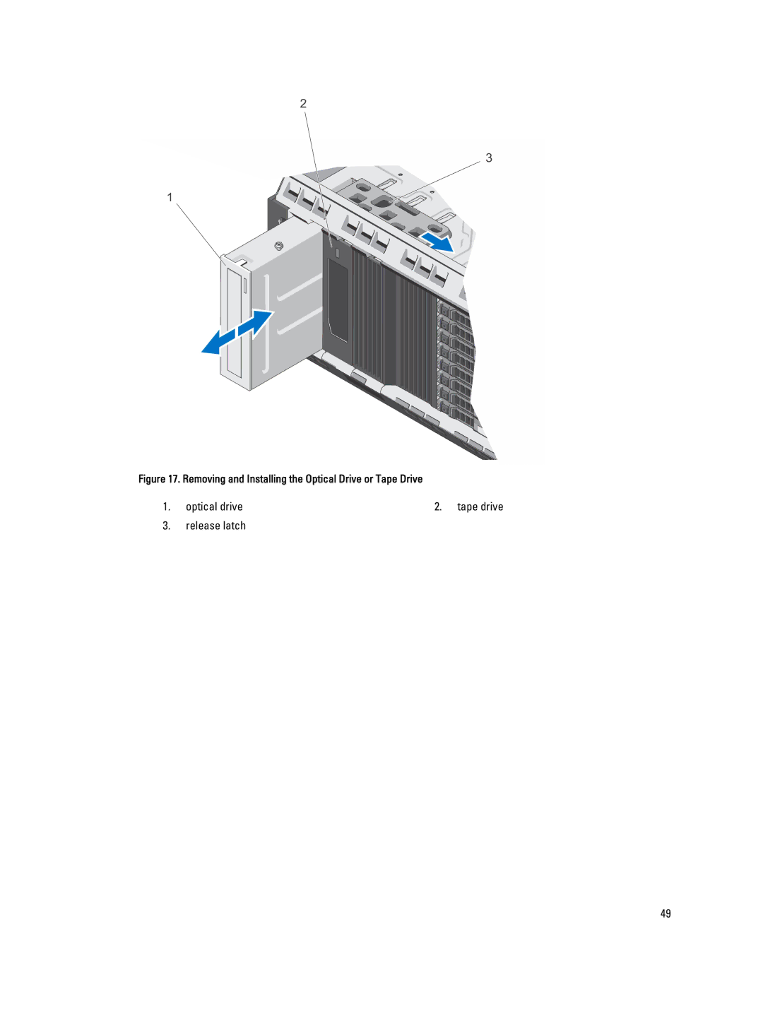 Dell E20S001 owner manual Optical drive 