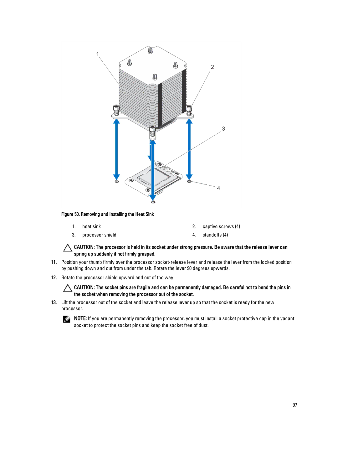 Dell E20S001 owner manual Heat sink 