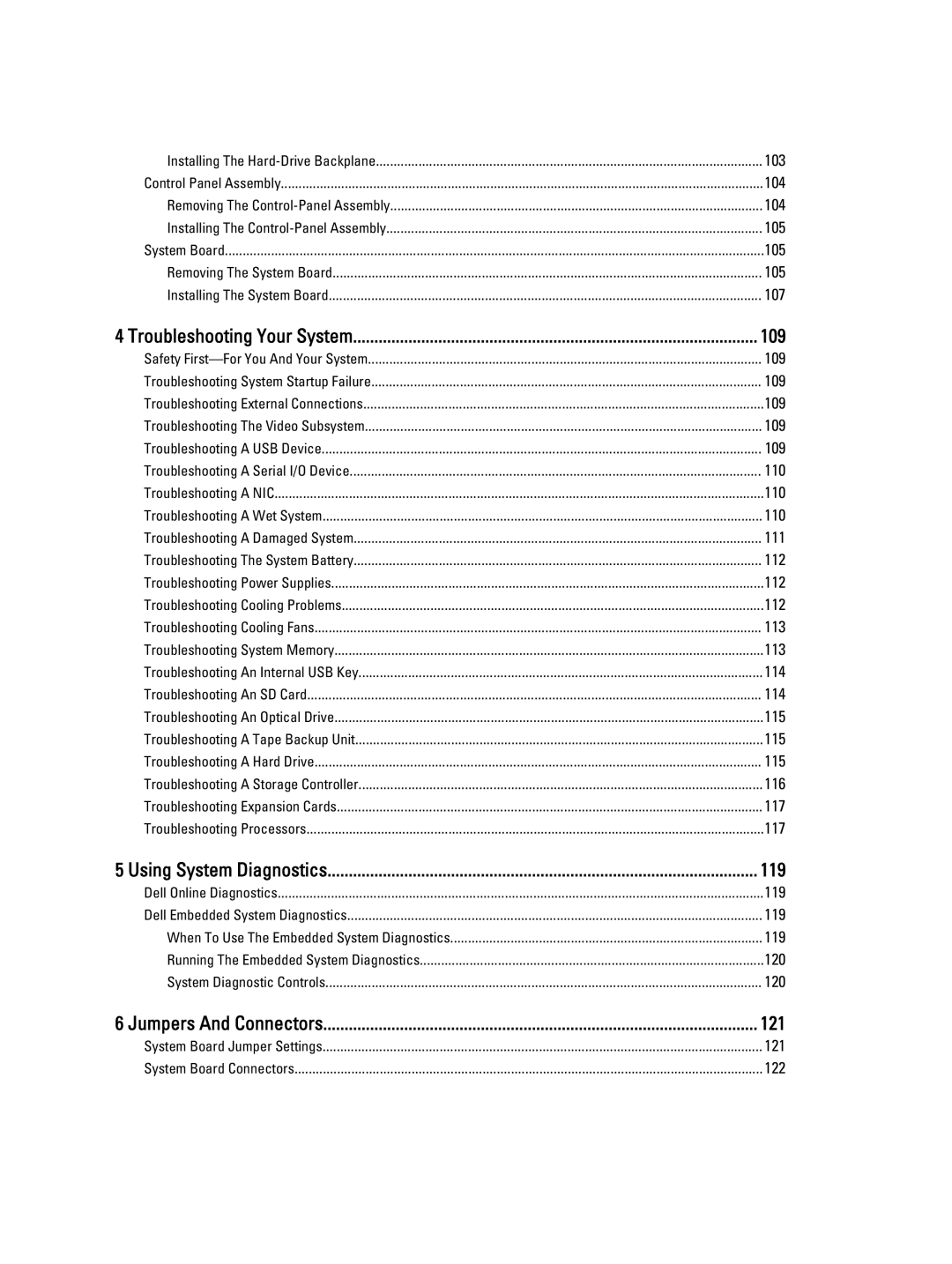 Dell E21S001, R820 owner manual Troubleshooting Your System, Using System Diagnostics, Jumpers And Connectors 