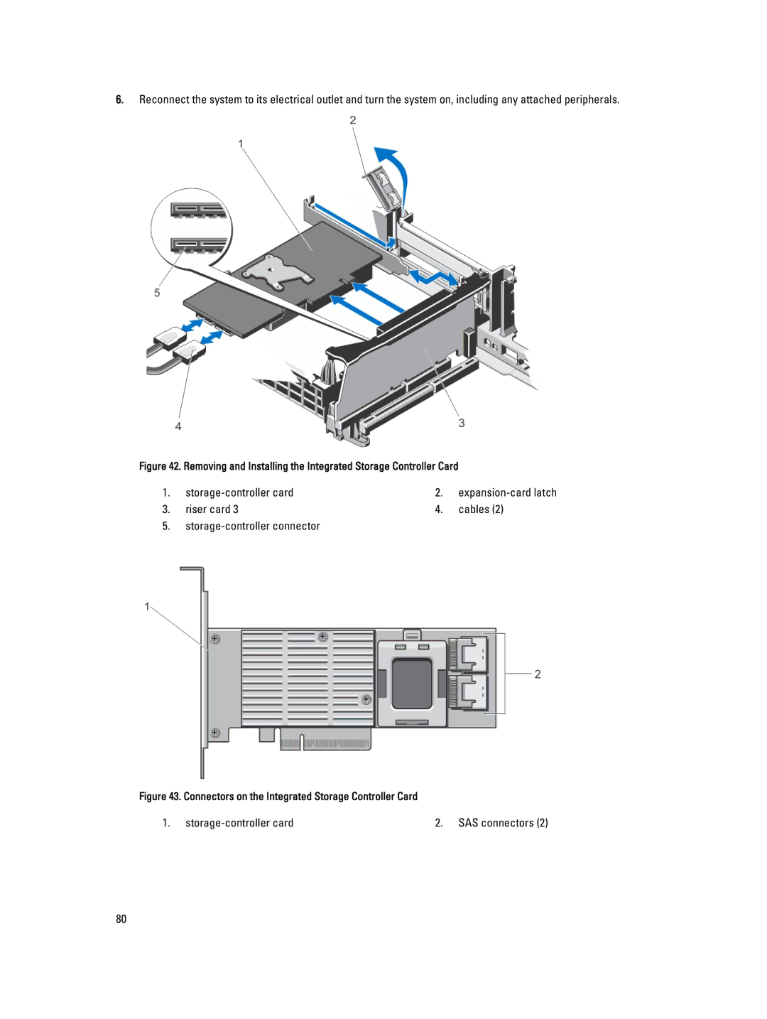 Dell E21S001, R820 owner manual Storage-controller card 