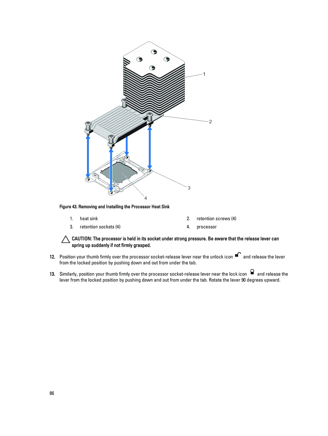 Dell E23S Series owner manual Heat sink 