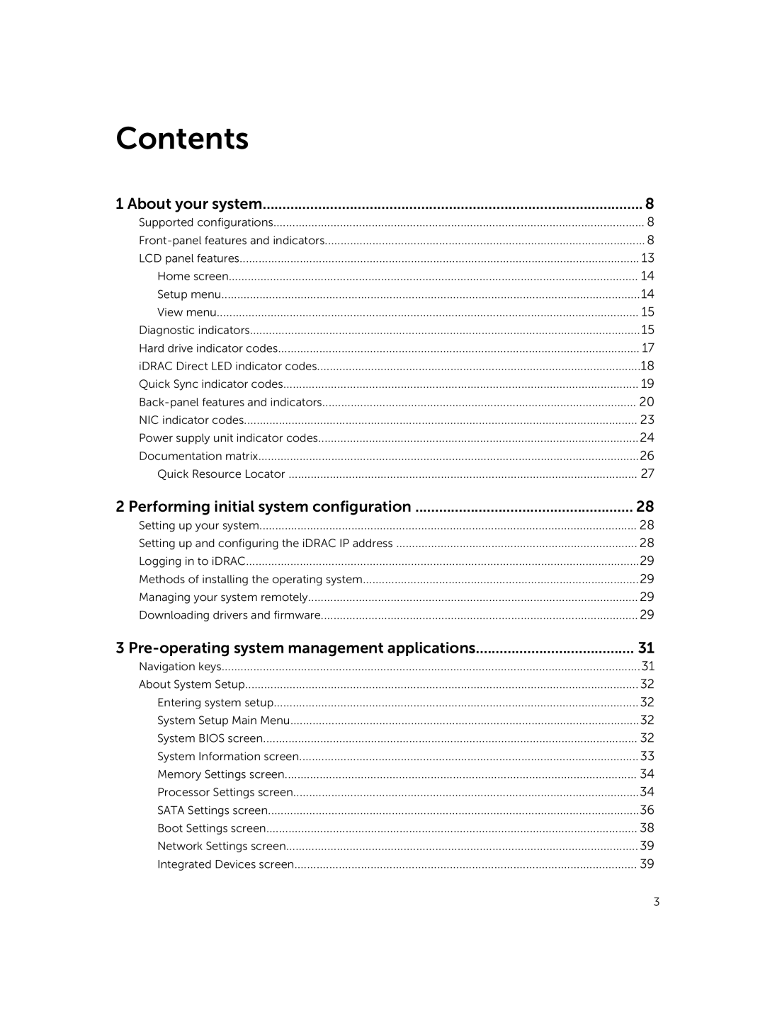 Dell E26S Series owner manual Contents 