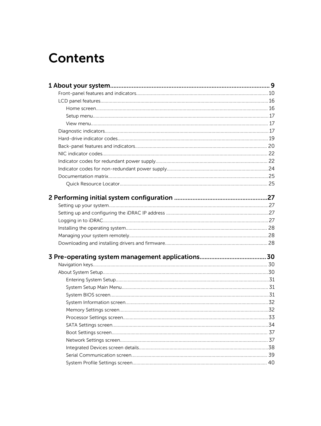 Dell E30S owner manual Contents 