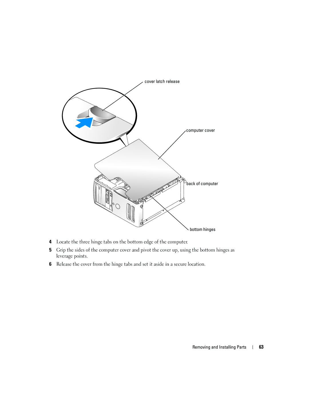 Dell 3100, E310 owner manual Removing and Installing Parts 