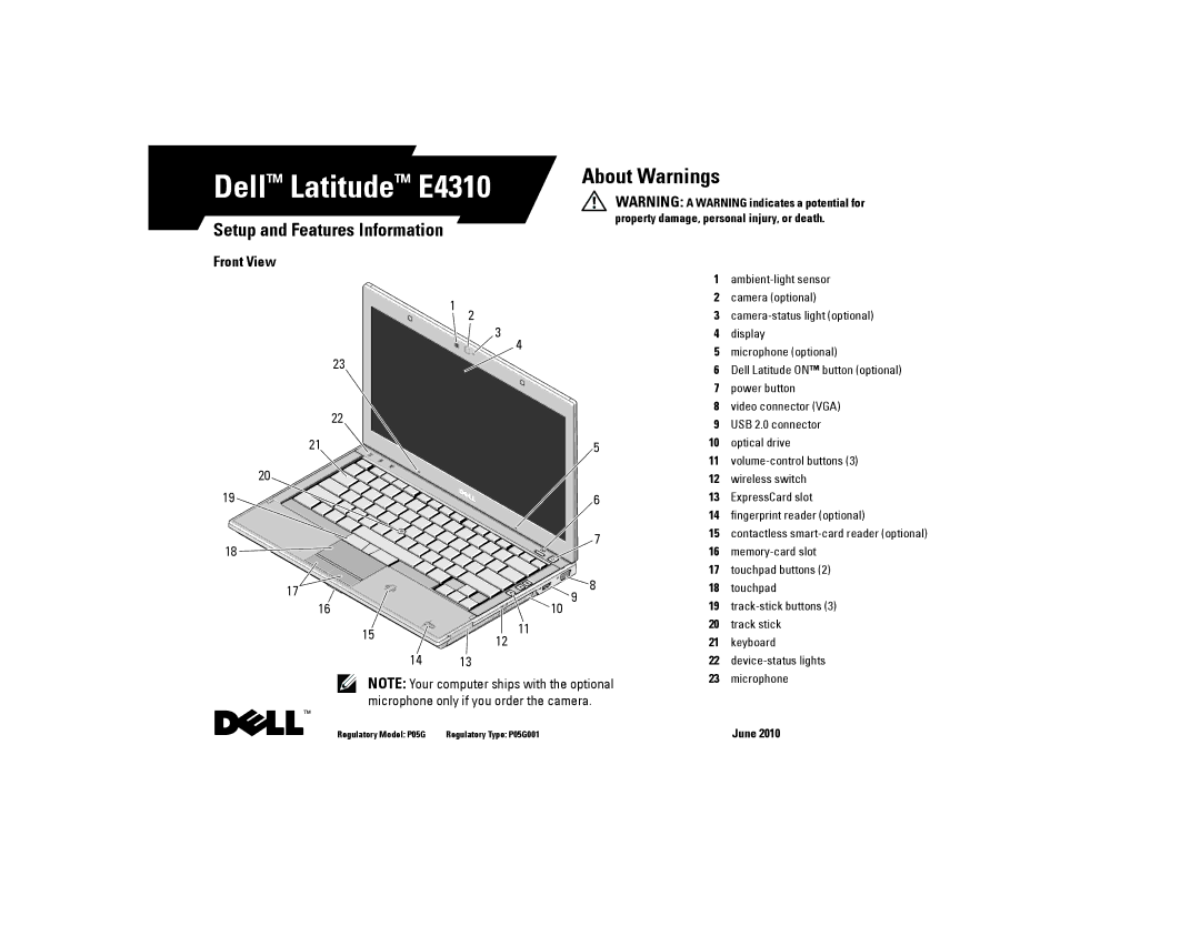 Dell manual Dell Latitude E4310 