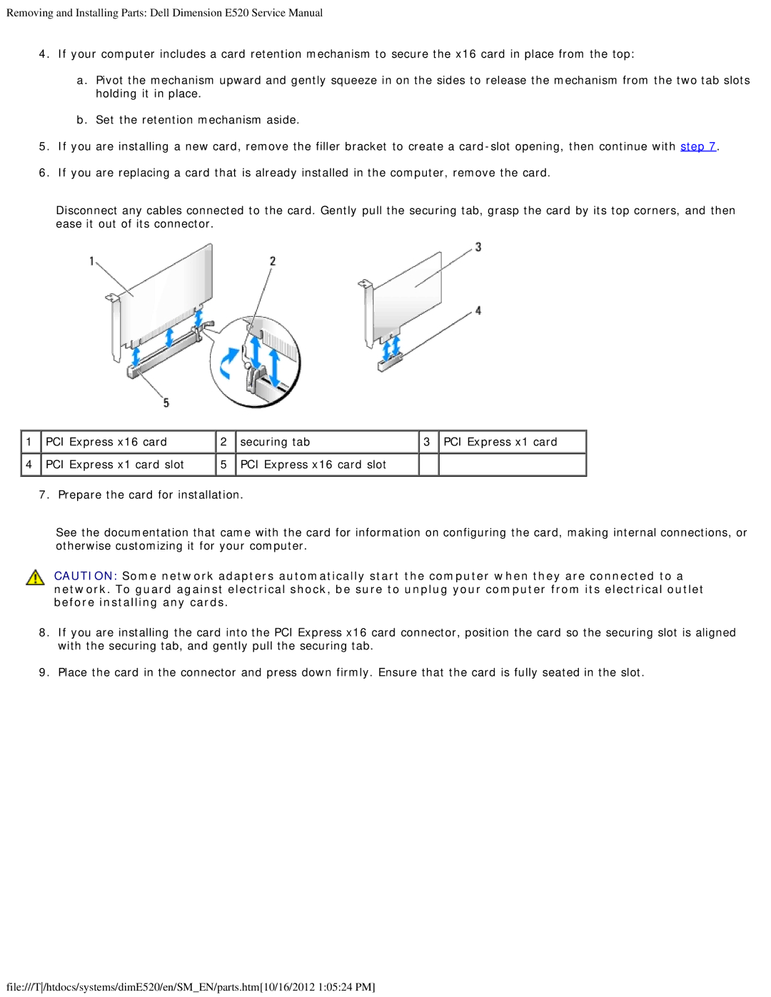 Dell E520 service manual 