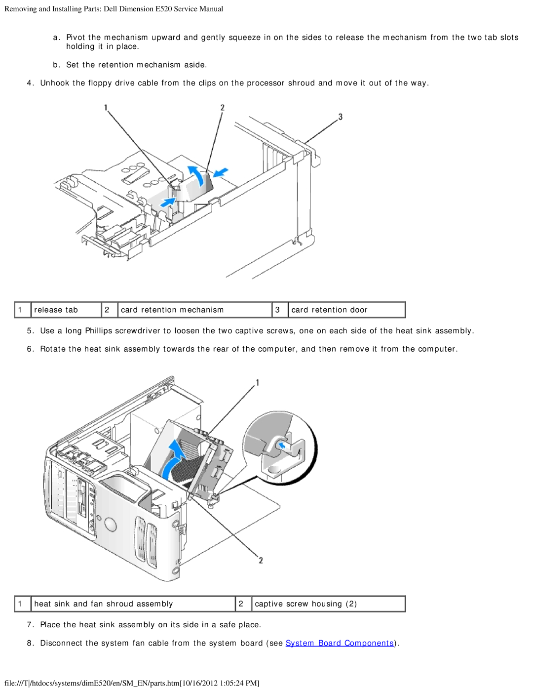 Dell E520 service manual 