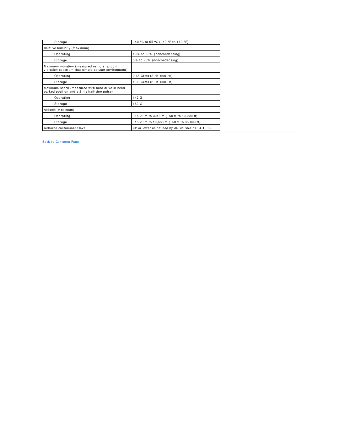 Dell E5410 specifications Back to Contents 