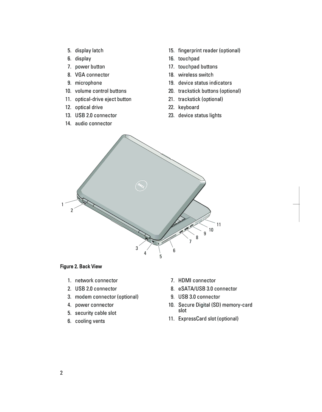 Dell E5430, E5530 manual Display latch 