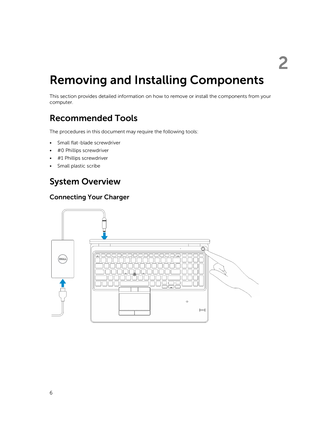 Dell E5550 owner manual Recommended Tools, System Overview 