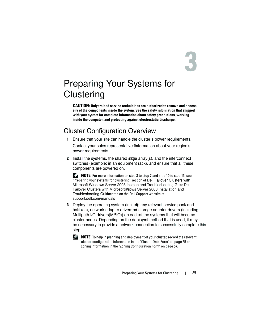 Dell EMC AX4-5 manual Preparing Your Systems for Clustering, Cluster Configuration Overview 