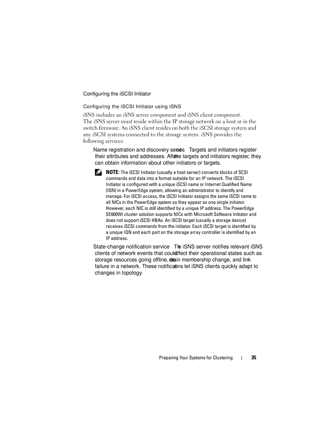 Dell EMC AX4-5I manual Configuring the iSCSI Initiator using iSNS 