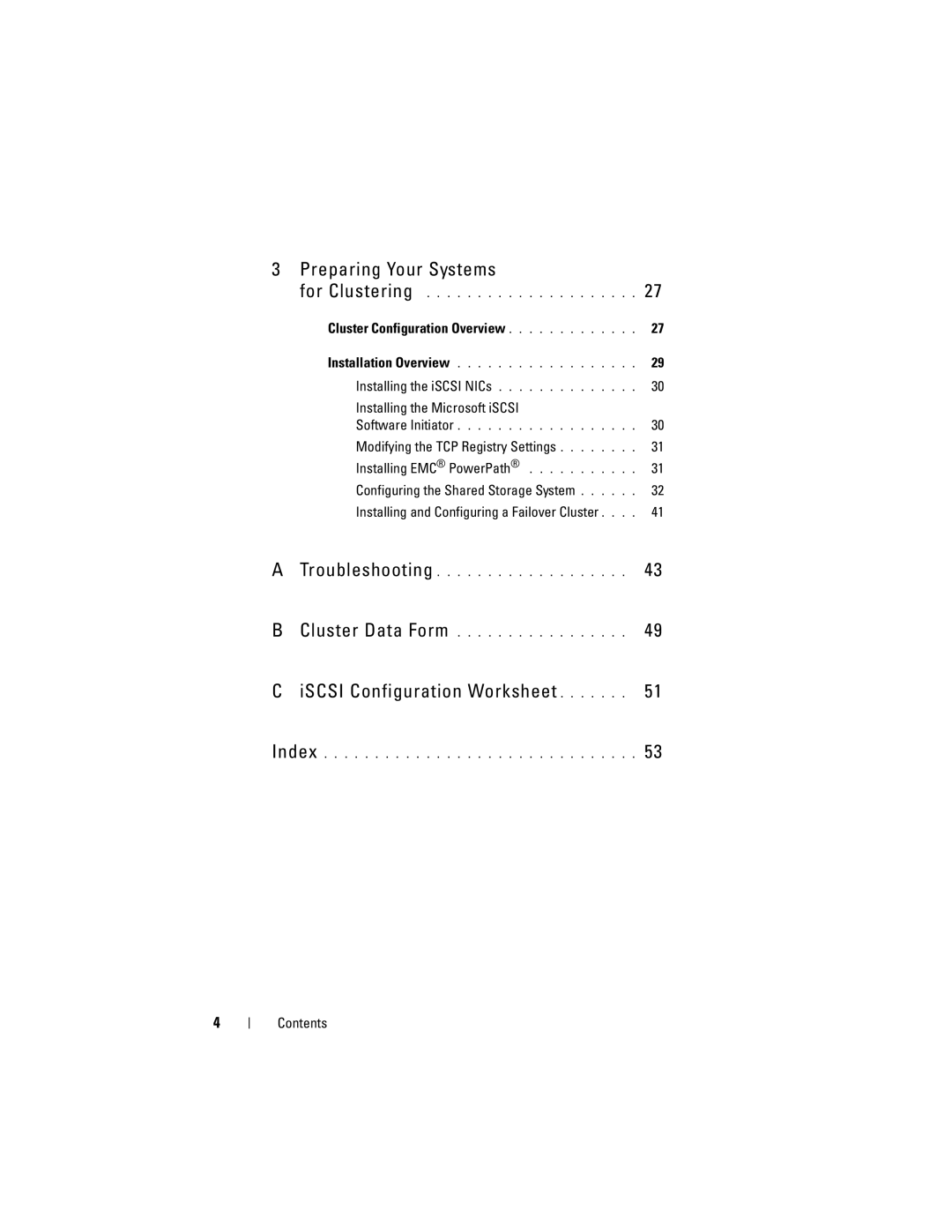 Dell EMC AX4-5I manual Cluster Configuration Overview, Installing the Microsoft iSCSI 