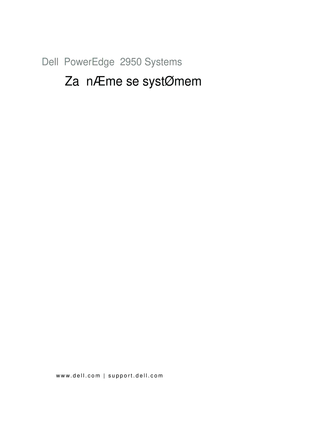 Dell EMS01 manual Začínáme se systémem 