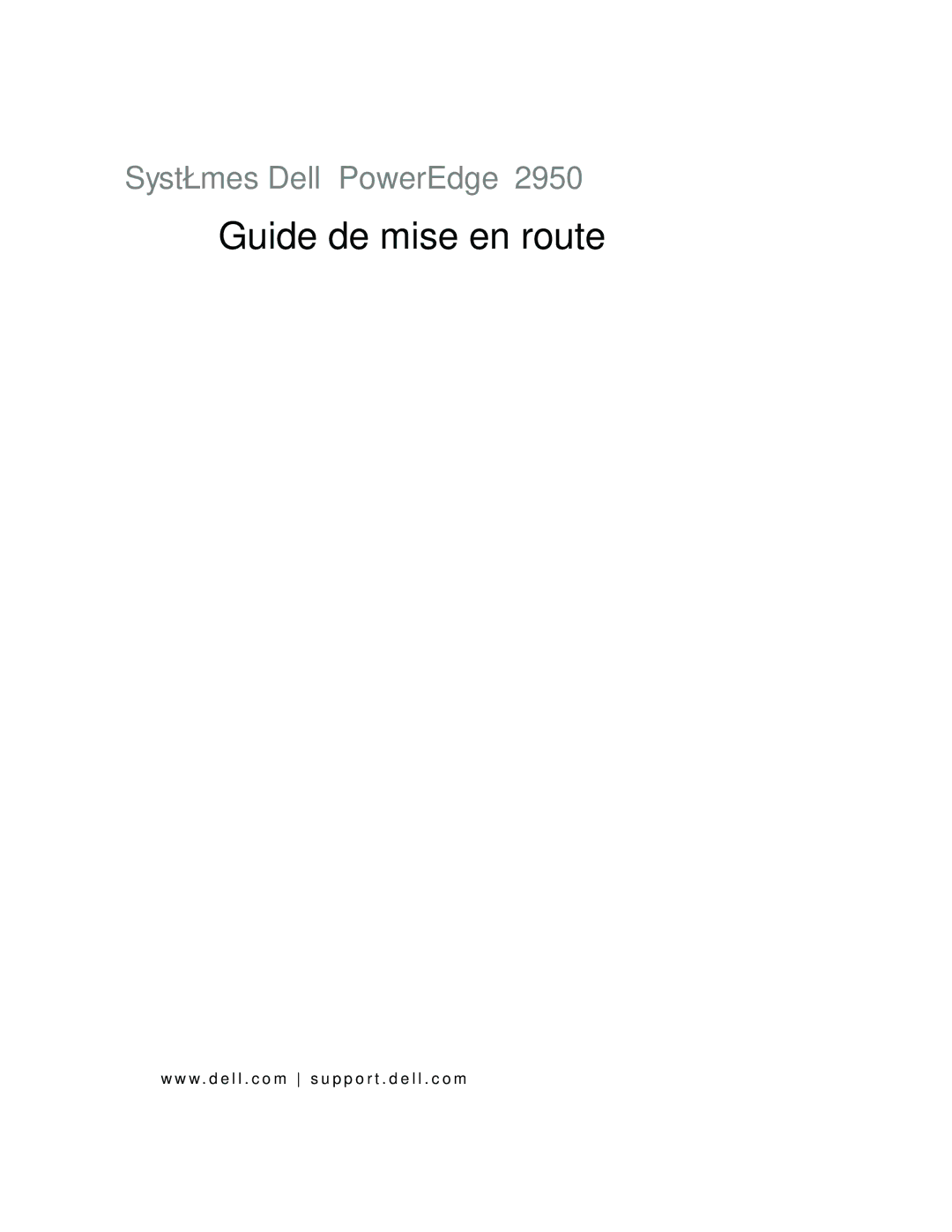 Dell EMS01 manual Guide de mise en route 