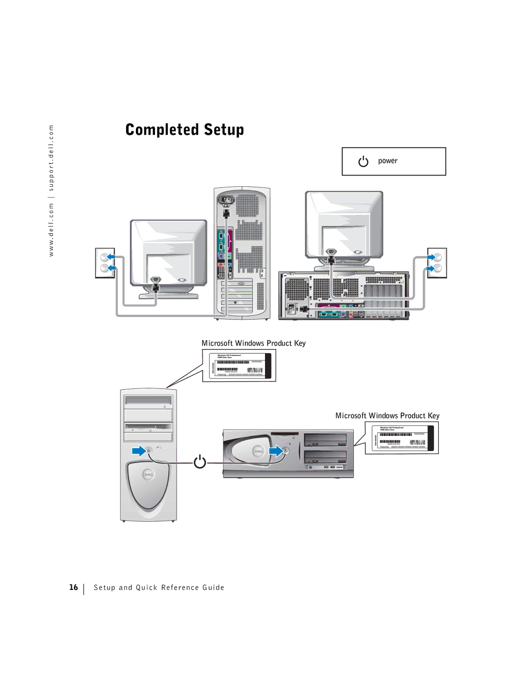 Dell F0276 manual Completed Setup 