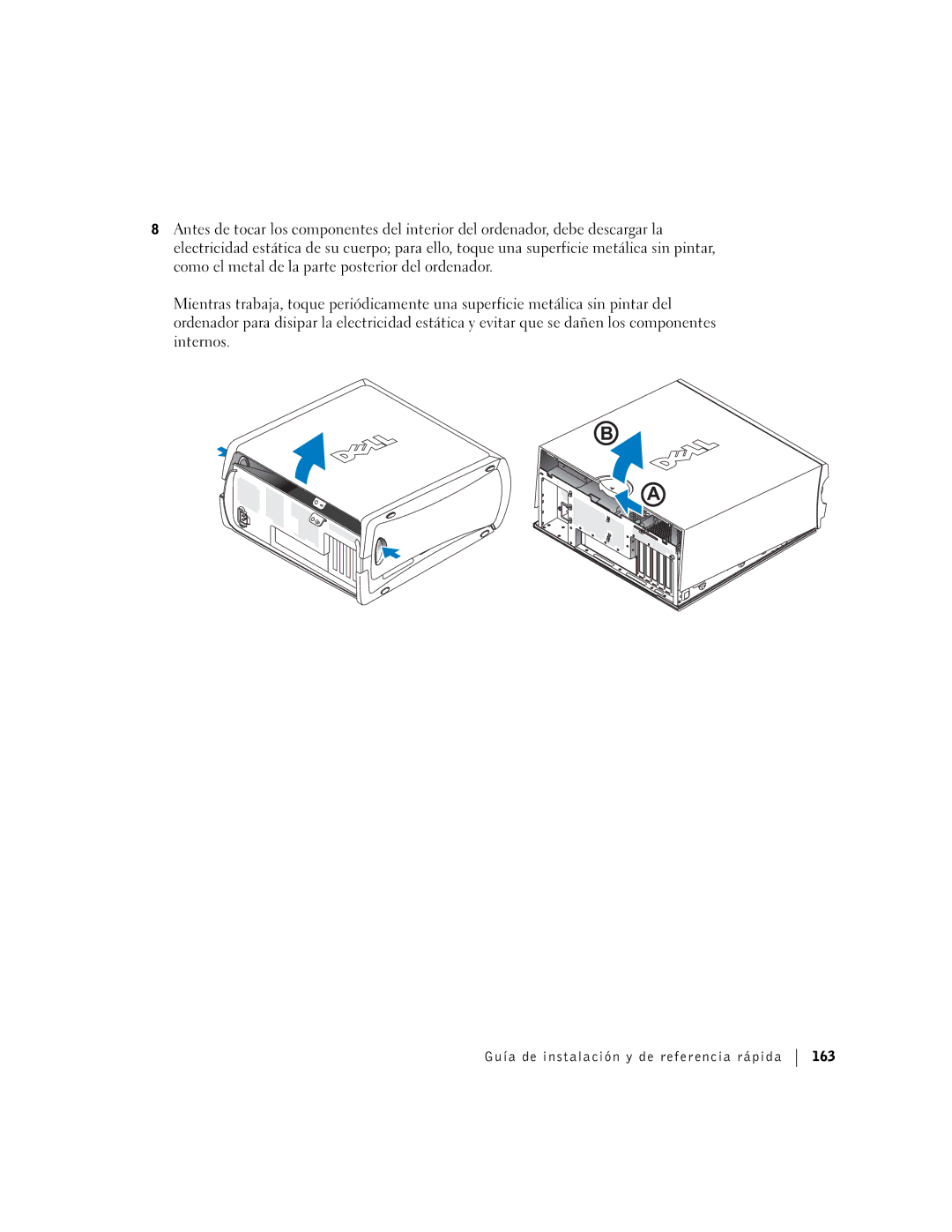 Dell F0276 manual Guía de instalación y de referencia rápida 163 