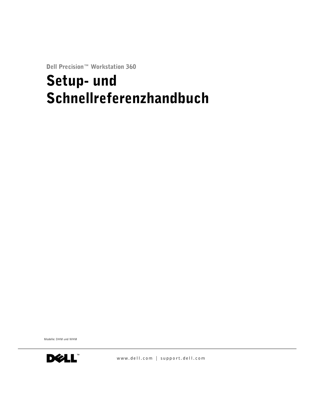 Dell F0276 manual Setup- und Schnellreferenzhandbuch 