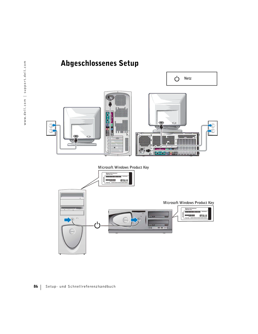 Dell F0276 manual Abgeschlossenes Setup 