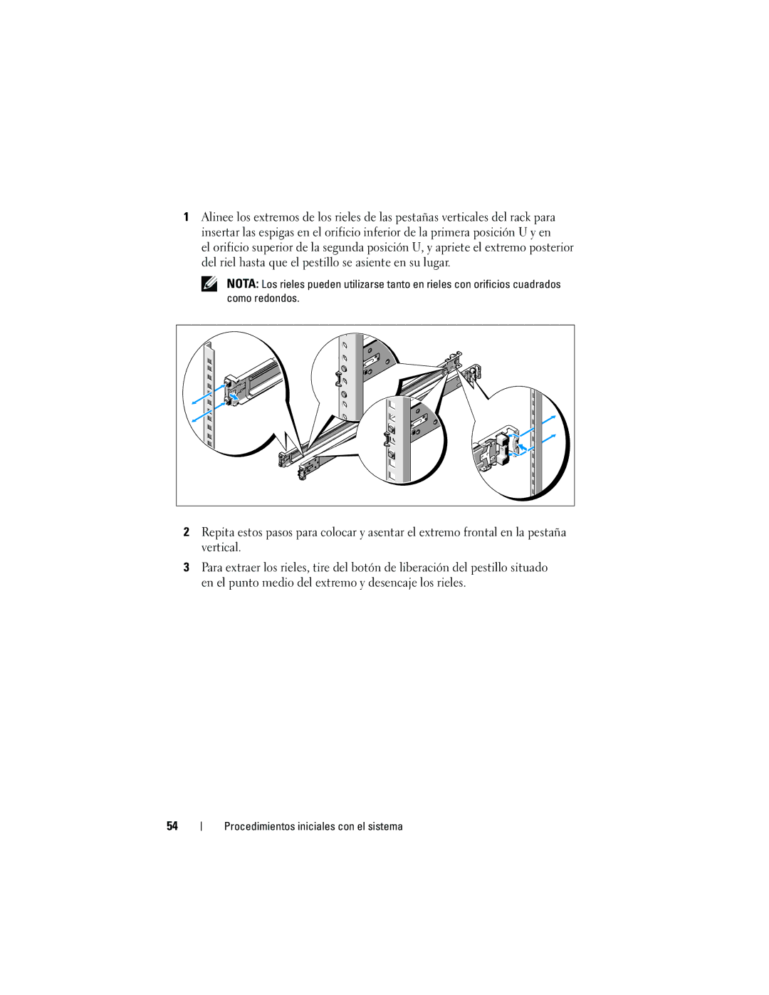 Dell F0VN9 manual Procedimientos iniciales con el sistema 