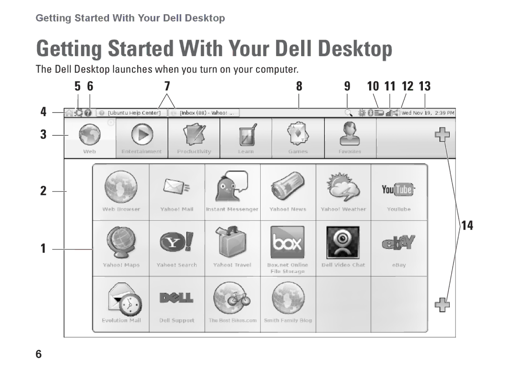 Dell 0F670RA00, 1010 quick start Getting Started With Your Dell Desktop, 10 11 12 