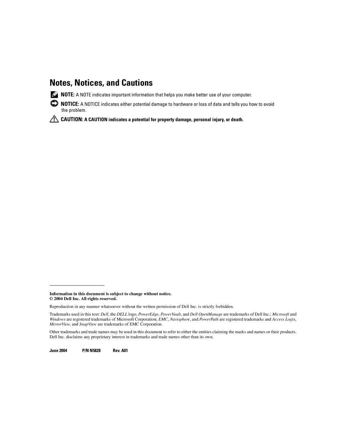 Dell FE500-IA64 SYSTEMS manual June N5828 