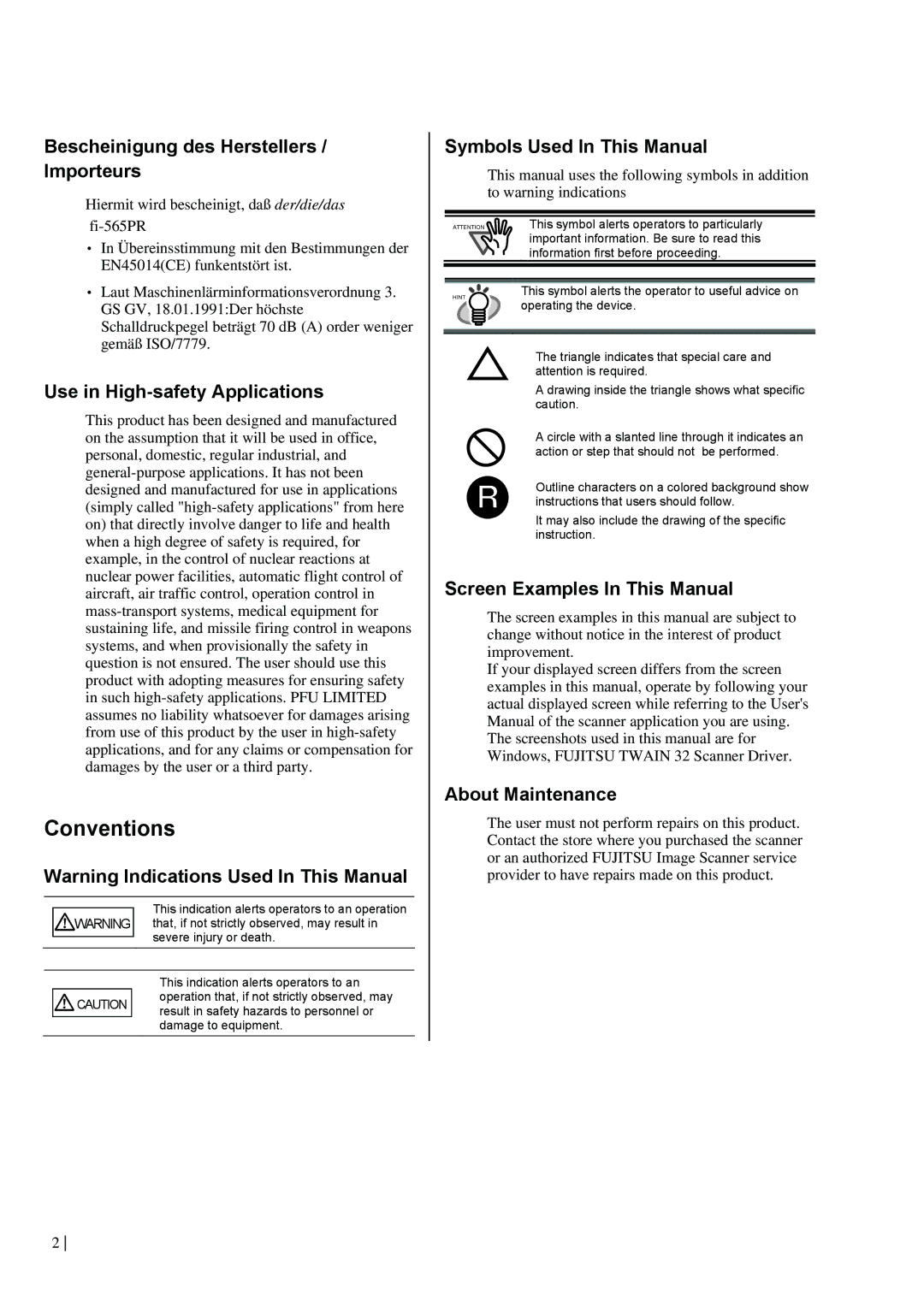 Dell fi-565PR manual Conventions 